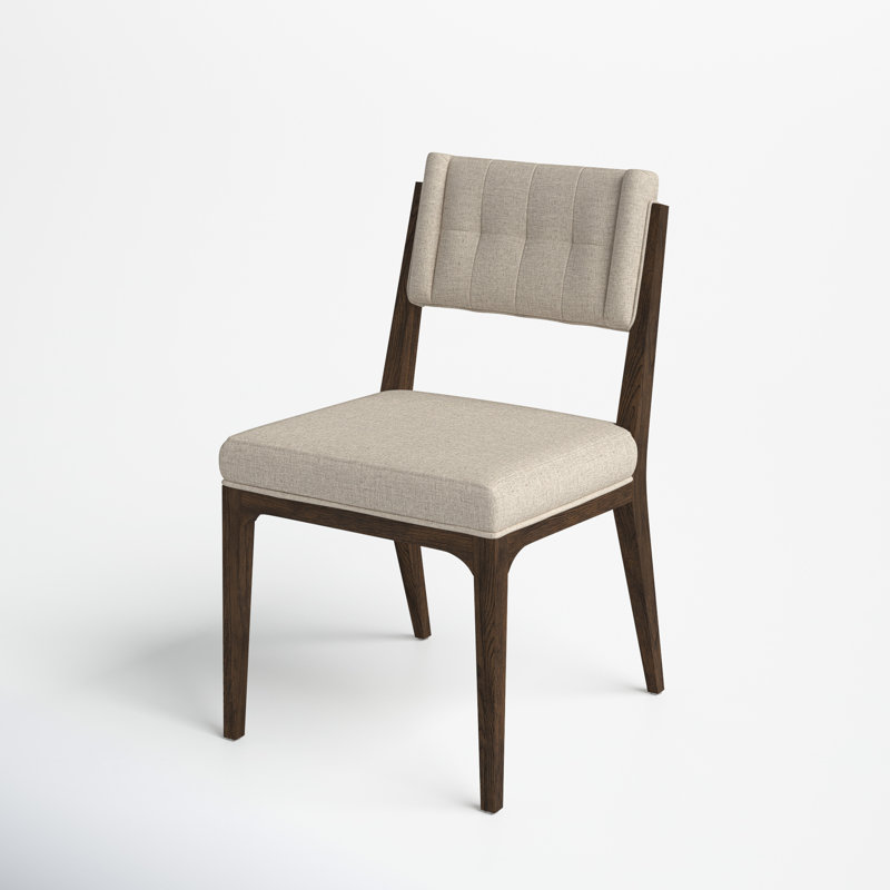 Handa Tufted Upholstered Side Chair in Ivory