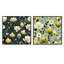 Hagins - Ensemble de 2 collages carrés botaniques abstraits-101849464-101849465