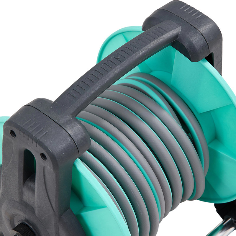 Portable Garden Watering Hose Reel Set, 34cm H x 20.4cm W x 40cm D