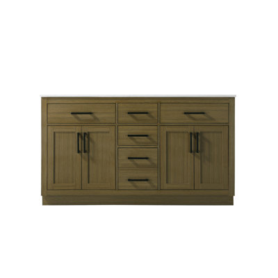 Ahner 60 inch Double Bathroom Vanity