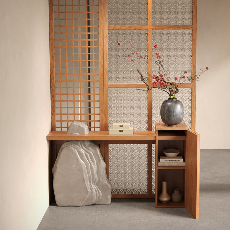 Plateforme d'entrée en pierre simulée, 31.50" H x 59.05" W x 11.81" D
