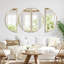 Ensemble de miroirs muraux en métal-102155820-102155821
