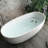 65'' X 30'' Freestanding Soaking Solid Surface Stone Resin Bathtub-115785720
