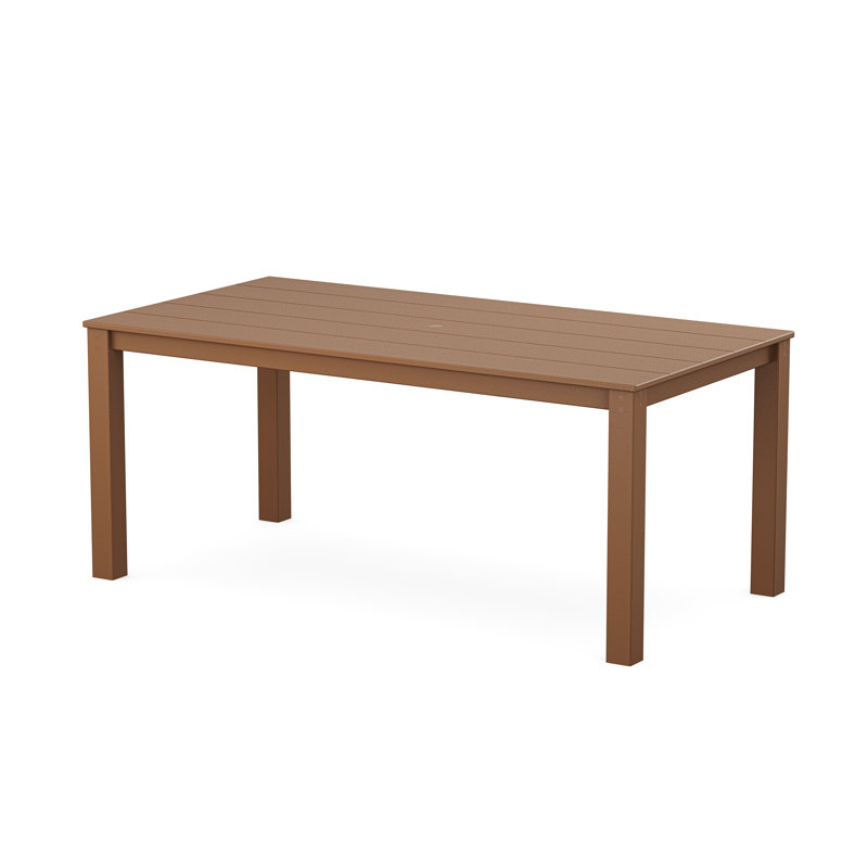 POLYWOOD Tables Outdoor Dining Table, Teak