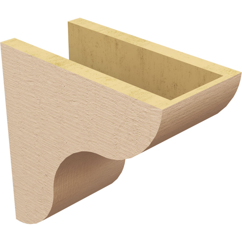 Corbeau TimberThane en bois de cèdre brut classique l 6 po x P 12 po x H 12 po, H 12 po x l 6 po x P 12 po