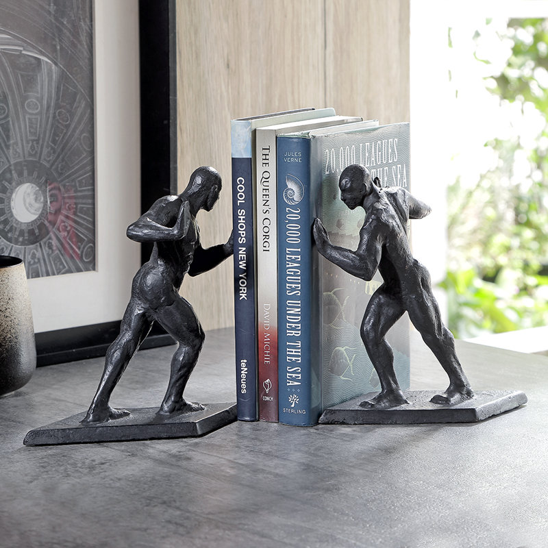 Greek Athlete Bookend Pair