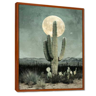 Markal Cactus In The Moonlight I - Cactus, art mural sur toile
