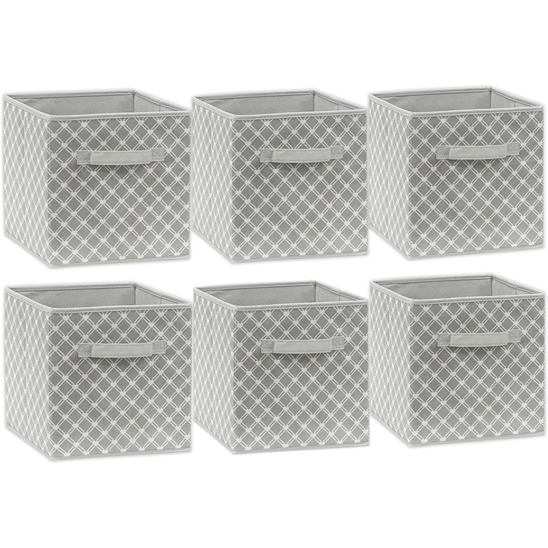 Ensemble de bacs de rangement en tissu