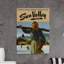« sun valley idaho », affiche rétro sur toile tendue-26129280
