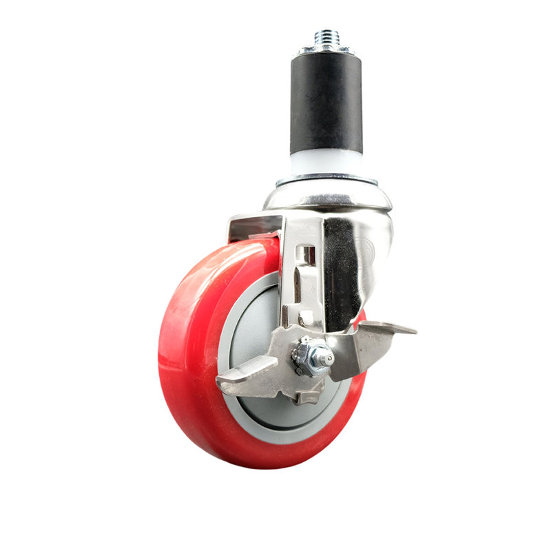 Polyurethane Casters, Red