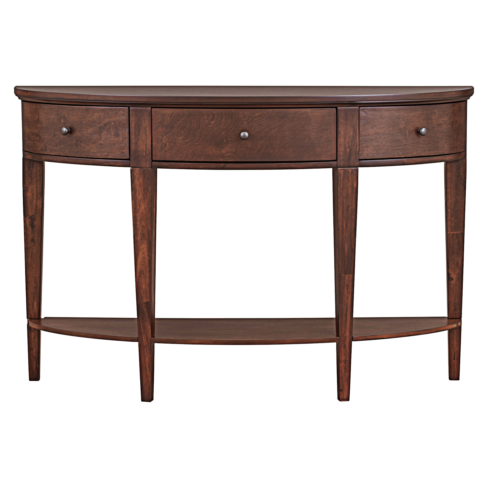 Latitude Run® U-Style Modern Curved Console Table Sofa Table With 3 ...