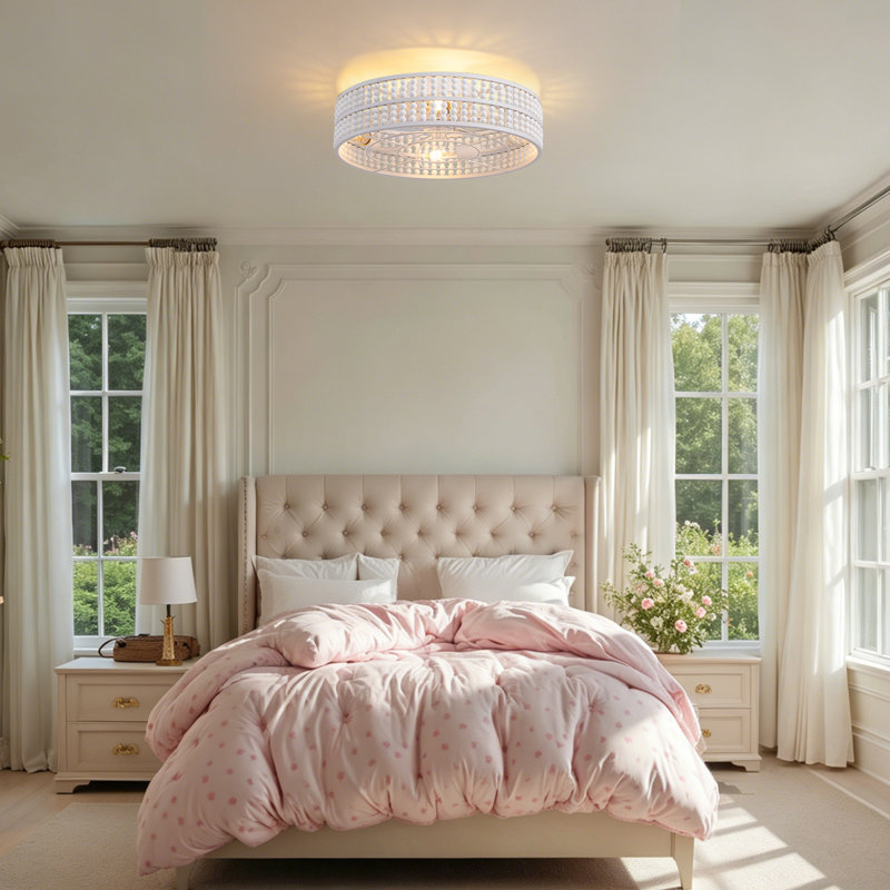 Ventilateur de plafond 20 "avec lumières Boho