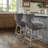 Emmett Garnell 360-degree swivel counter stool with nailheads-2091939351