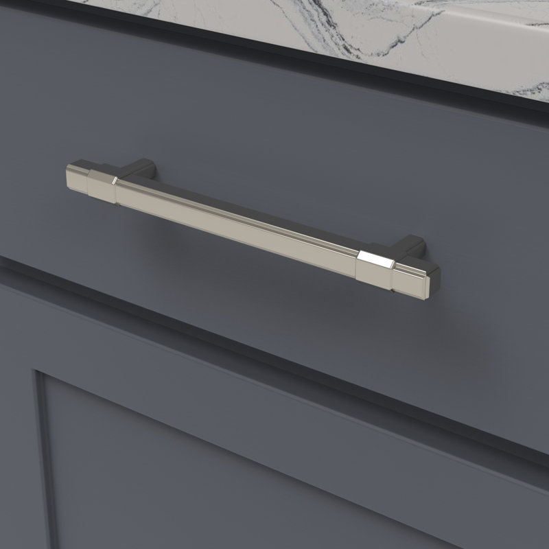 Monroe Bar / Handle Pull, 8 13/16", Polished Nickel