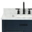 Jameal 30' Solid Wood Single Bathroom Vanity with 0.75' Carrara Marble Top-1855365266-1821927734