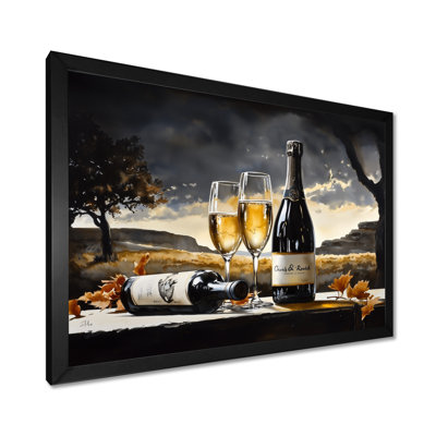 Reproduction d'art vin et champagne