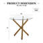 Supat Round Dining Table with Iron Base-168929180