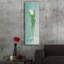  «Tulip Blue» par Danhui Nai, art mural en verre acrylique, 16 po x 48 po