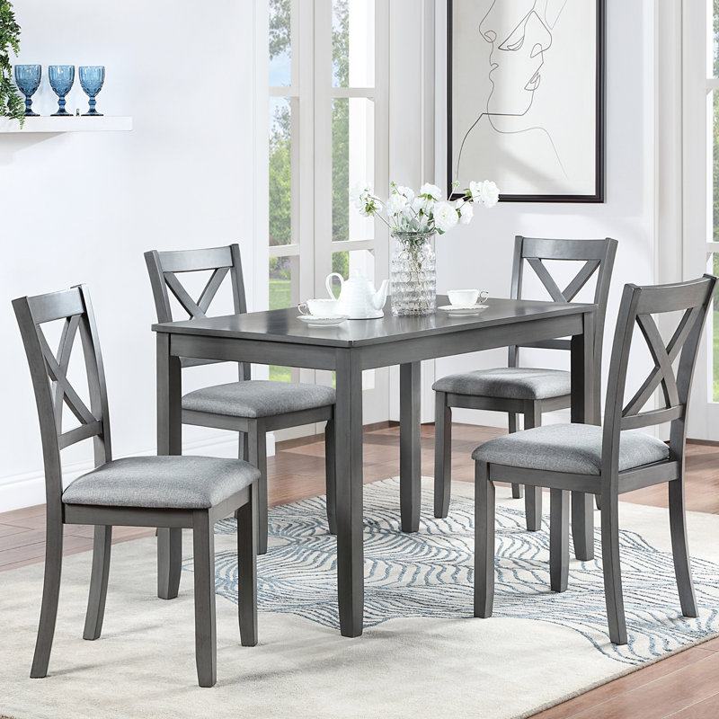Chaises de salle à manger élégantes et confortables en bois d'hévéa pour la cuisine et le salon