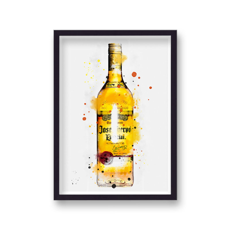 Spirit Graphic Splash Jose Cuervo Inspired by Vouvart - Single Picture Frame Print