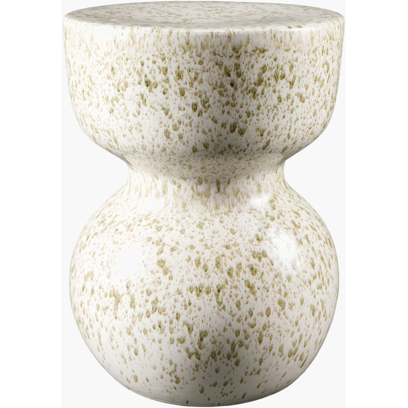 Tabouret d'appoint Gricel, Crème / sauge