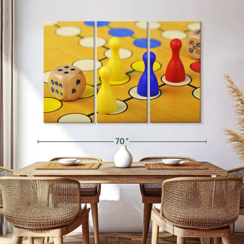 Senne Ludo Game, 28" H x 45" W