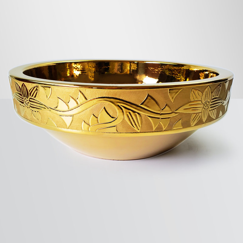 Lavabo vasque doré Dorado