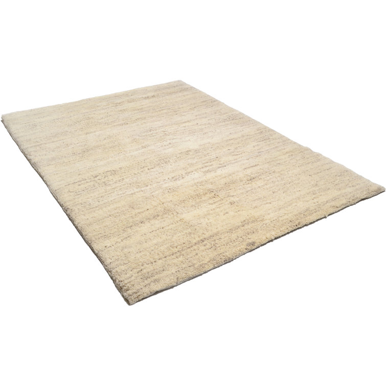 Schenectady Solid Colour Wool Hand Woven Area Rug