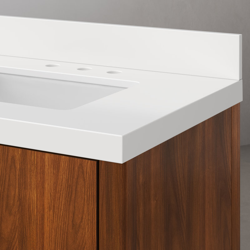 Sequoia 72 In. Double Sink Whitebrook Quartz Countertop Bath Vanity in Mango Wood, Noir Juglans