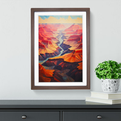 Grand Canyon Geometric - Framed Print