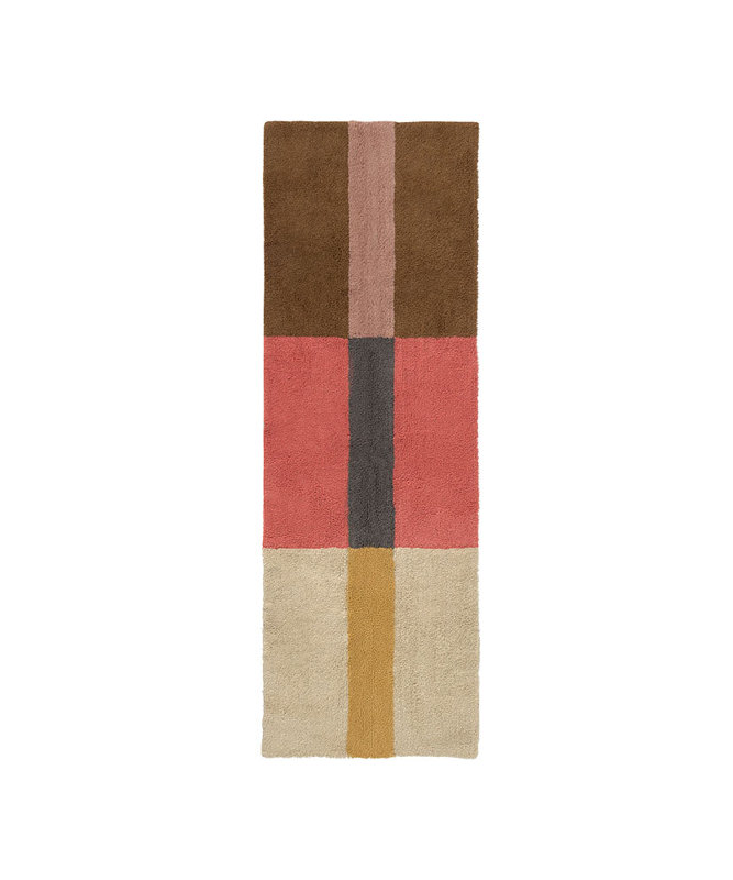 Tapis de couloir en laine Chroma, Spiced Coral