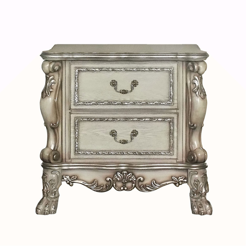 Table de chevet 2 tiroirs Vintage