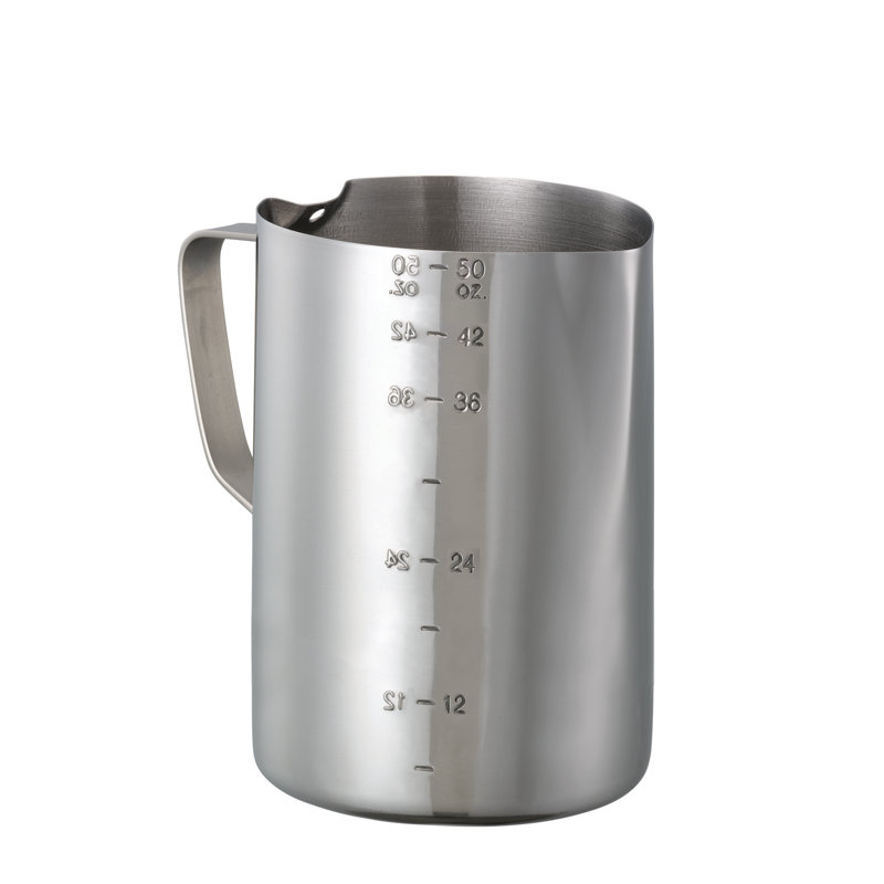 Pichet pour faire mousser le lait, H 6,63 po x l 6,13 po x P 4,24 po