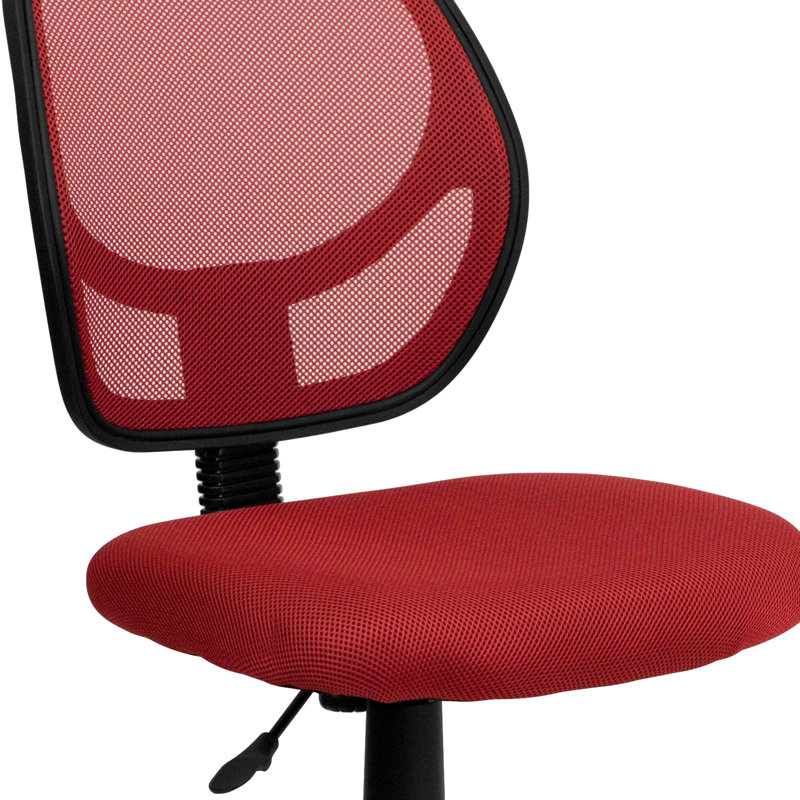 Chaise de bureau Wayfair Basics®, Rouge, Non inclus
