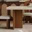 Table en pierre frittée de style crème-129488058