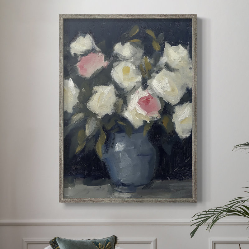 Série FLORAL DCxxI, reproduction encadrée - bois massif, H 30 po x l 24 po