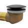 22" 17 ga. Brass Tip-Toe Leg Drain Assembly with No-Hole Overflow