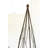 SET OF TWO METAL TOPIARIES WITH RECYCLED WOOD BASES