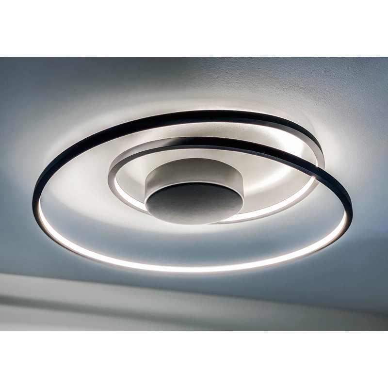 Luminaire suspendu à DEL unique à niveaux à 1 lumière crites, Noir