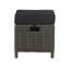 Wicker Outdoor Lounge Chair with Ottoman