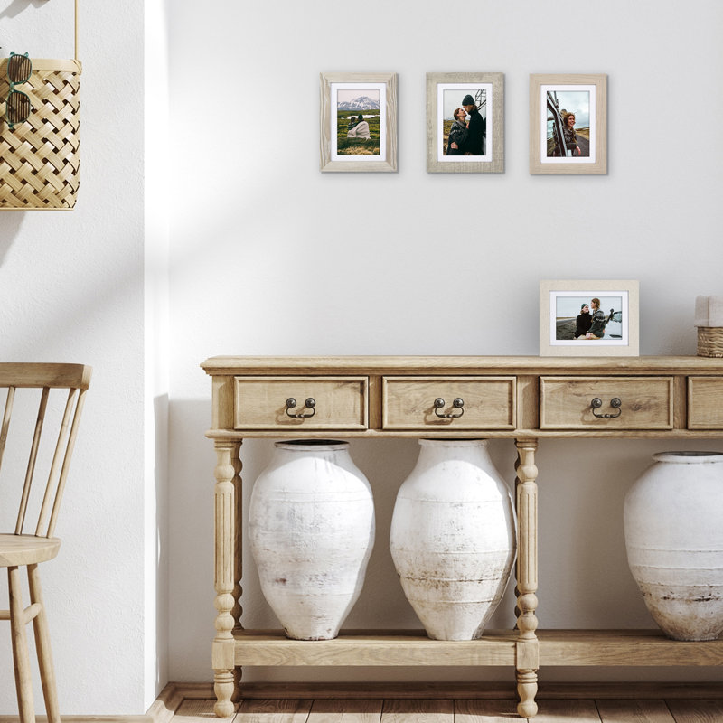 Ensemble de 4 cadres photo Americanflat, L 5 po x H 7 po, Ferme moderne