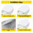 Toilet Seat, Round Toilet Seat, Quick-Release Structure Toilet Seat, Quick-Attach Hardware & Full Flat With Grip-Tight Bumpers, Quiet-Close Seat, White