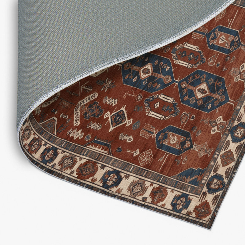 Tapis turc intérieur et extérieur noir, Rectangulaire 8 pi x 10 pi