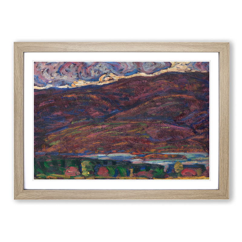 Autumn Colour by Marsden Hartley - Picture Frame Graphic Art, 36cm H x 48cm W x 2cm D, Oak Framed