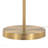 62" Contemporary Metal Floor Lamp In Gold Metal With White Linen Shade From Grandview Gallery By Lumisource-1868026890
