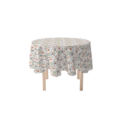 Round Cotton Twill Tablecloth