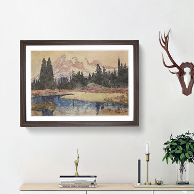 Mt. Rainer by Hiroshi Yoshida - Framed Print