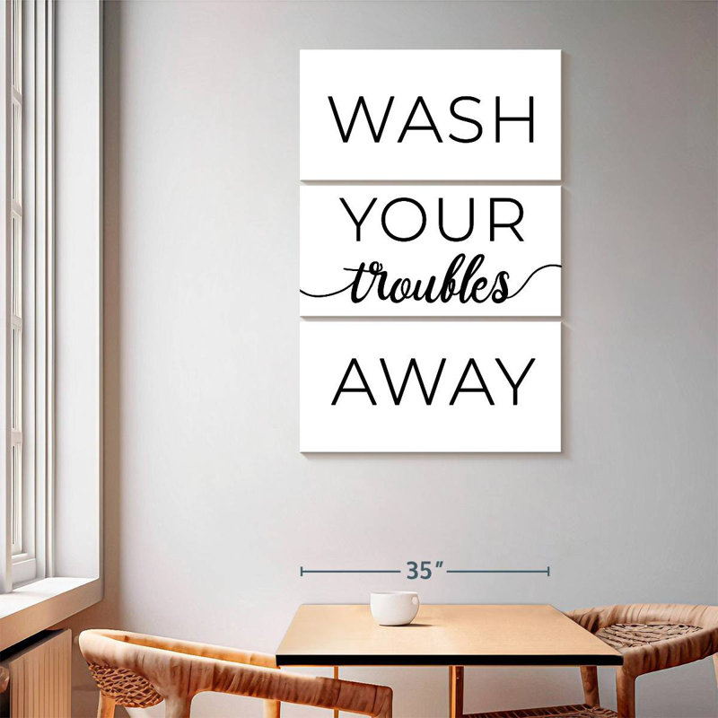 Tergel Wash Your Troubles Away, 65" H x 42" W