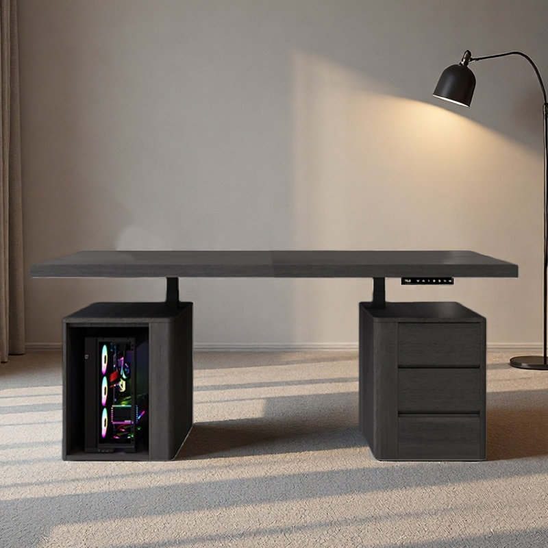 Bureau intelligent à hauteur réglable pour apprendre, H 52,76 po x l 62,99 po x P 27,56 po
