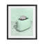 Toile disco sur fond vert, reproduction sous verre, design par Lish Creative-37243466-37243470
